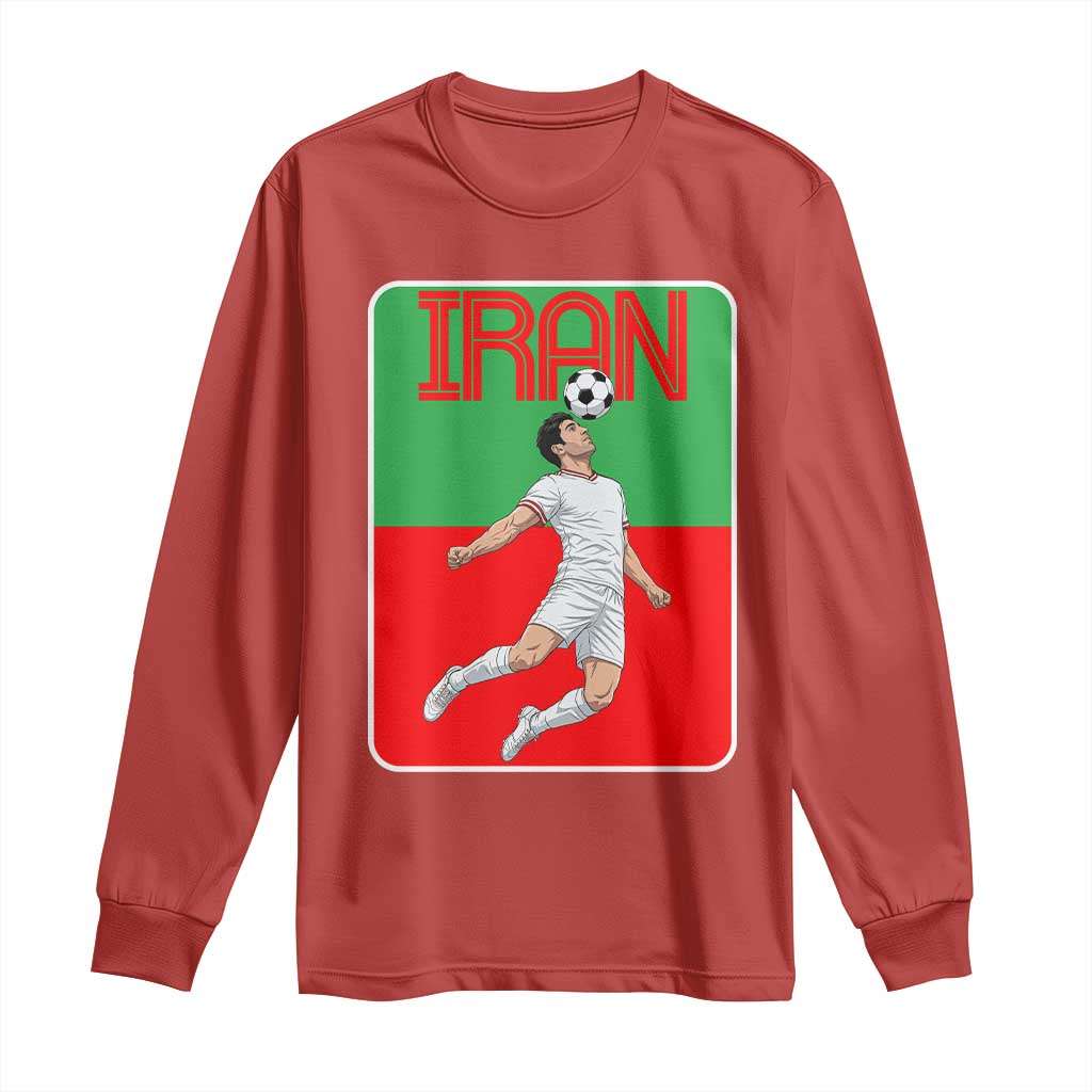 Iran Soccer Lover Long Sleeve Shirt Proud Persian Roots Gift