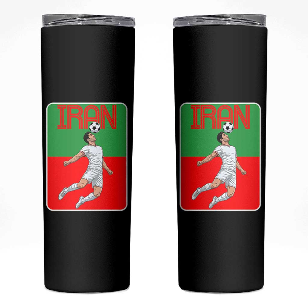 Iran Soccer Lover Skinny Tumbler Proud Persian Roots Gift