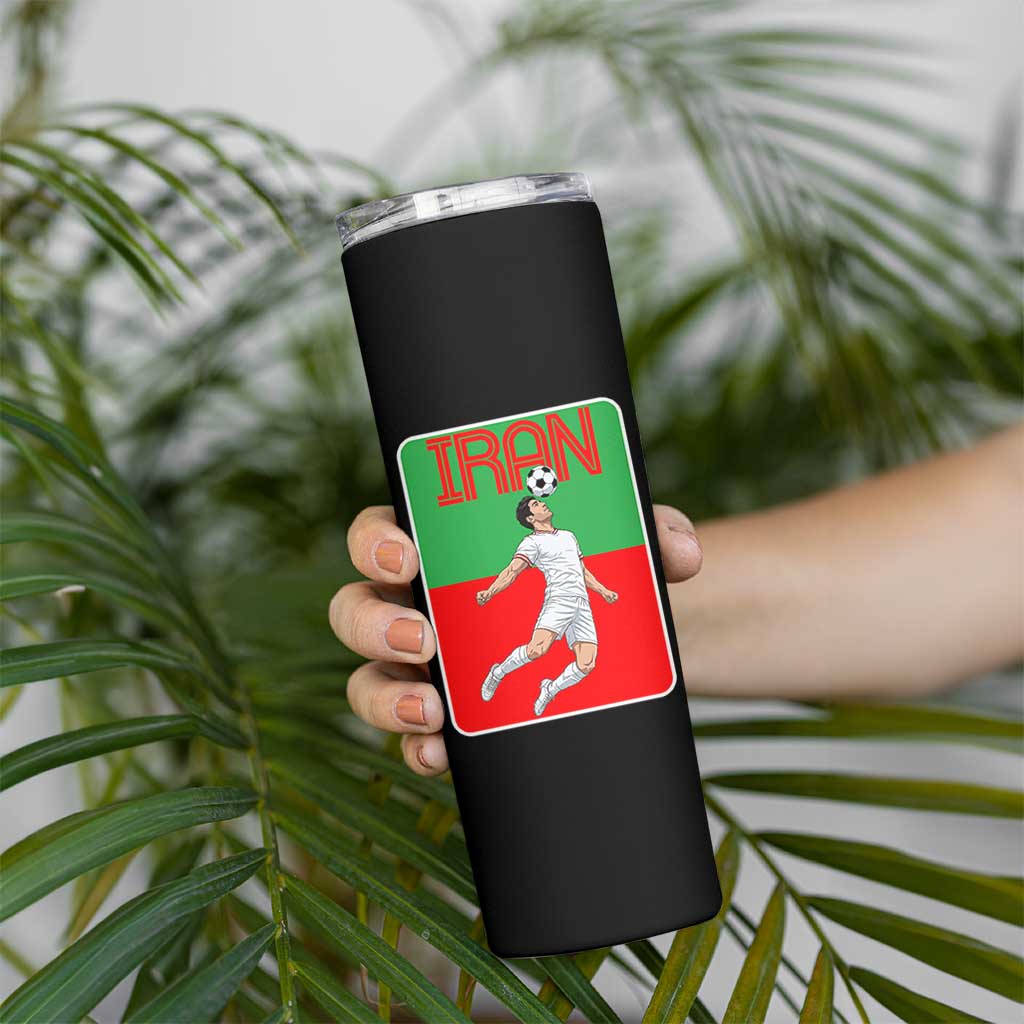 Iran Soccer Lover Skinny Tumbler Proud Persian Roots Gift