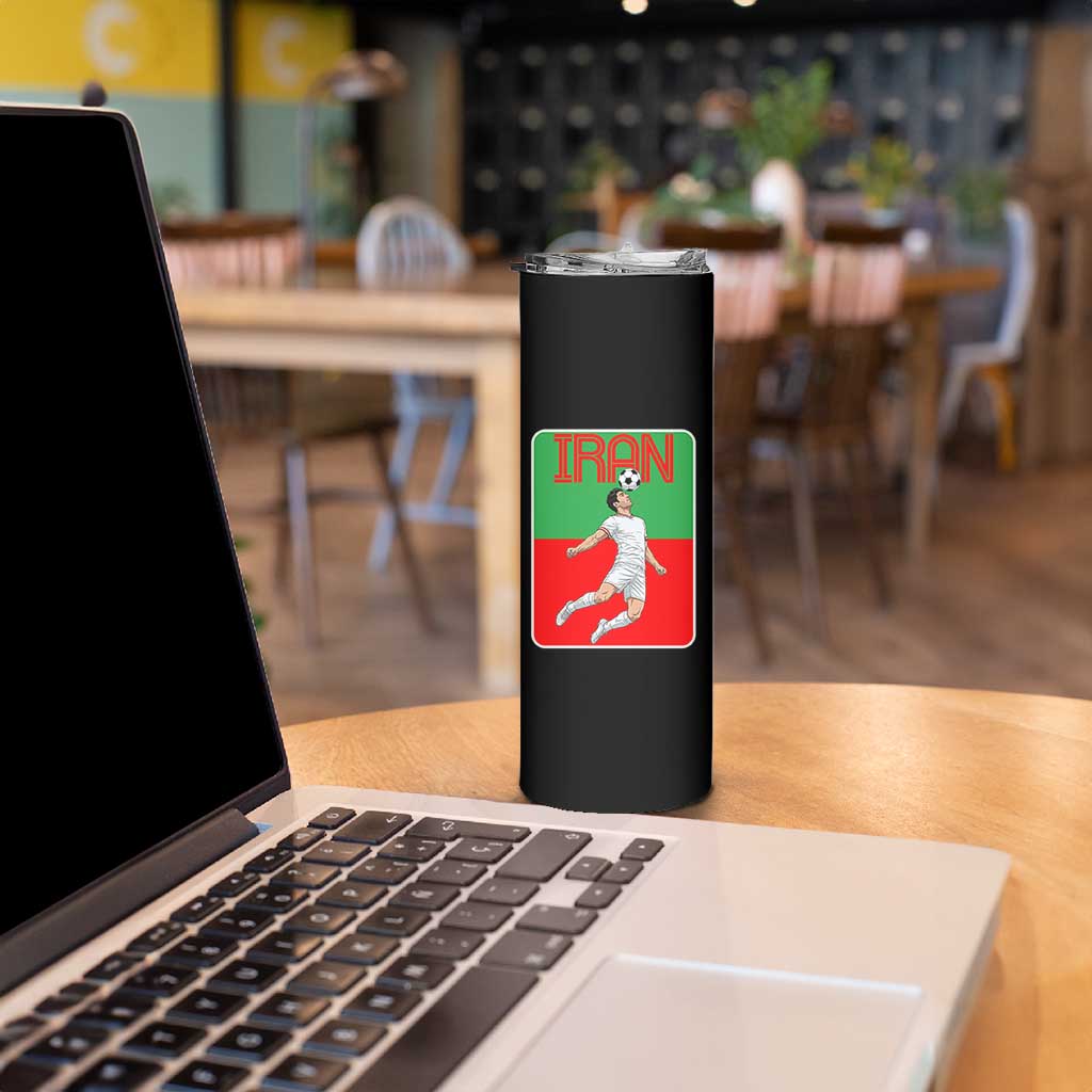 Iran Soccer Lover Skinny Tumbler Proud Persian Roots Gift