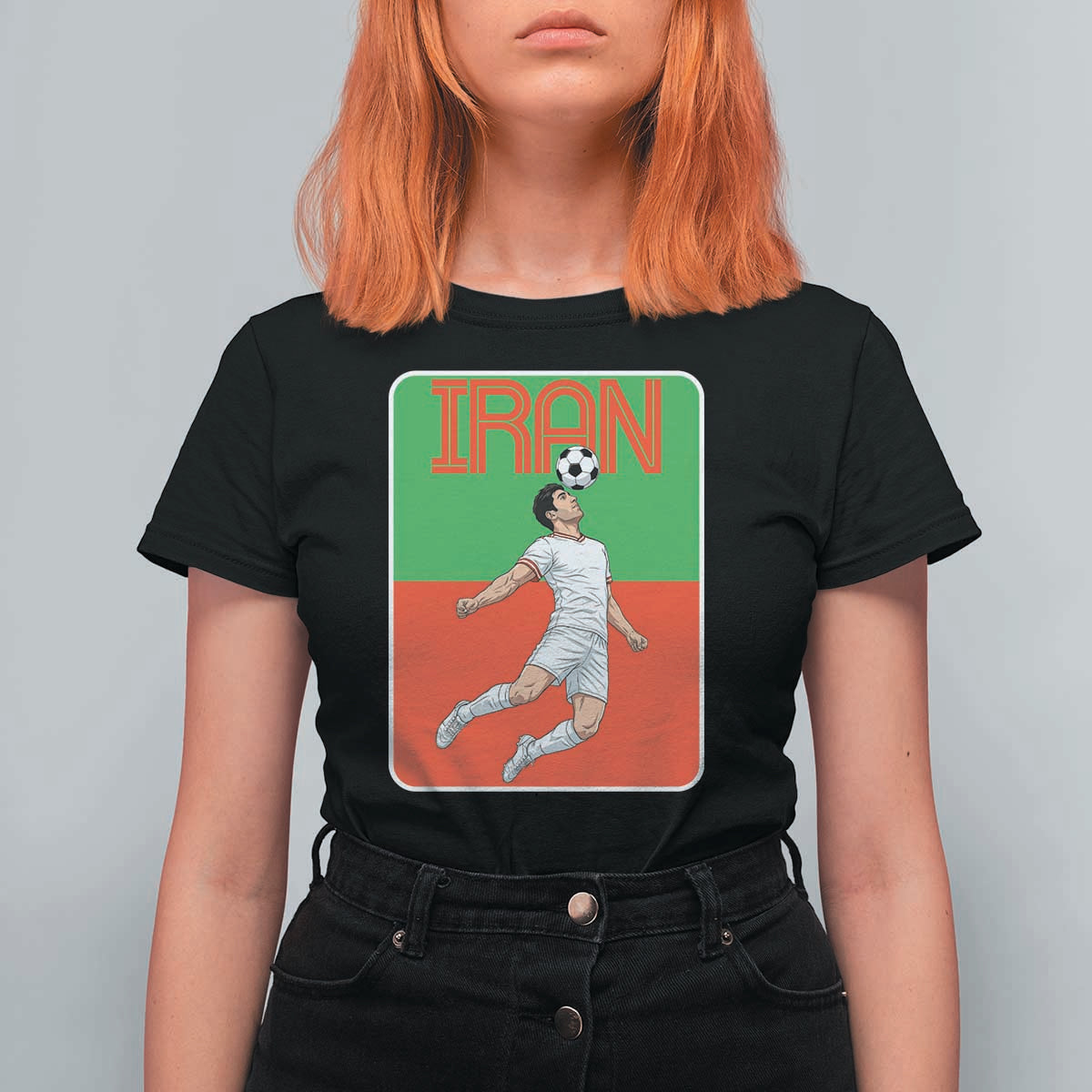 Iran Soccer Lover T Shirt For Women Proud Persian Roots Gift