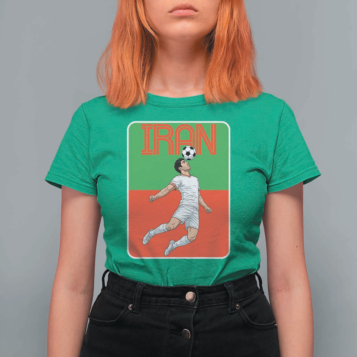 Iran Soccer Lover T Shirt For Women Proud Persian Roots Gift