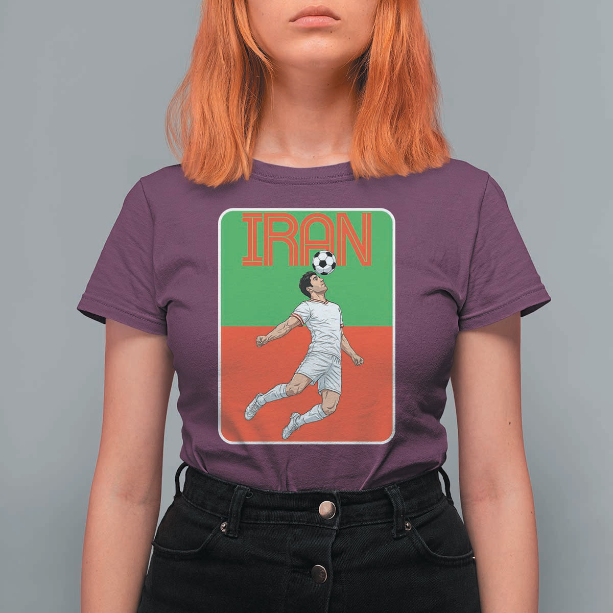 Iran Soccer Lover T Shirt For Women Proud Persian Roots Gift