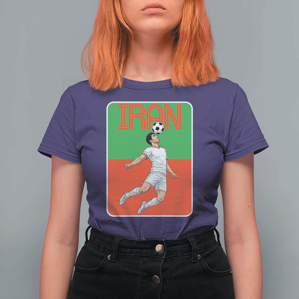 Iran Soccer Lover T Shirt For Women Proud Persian Roots Gift