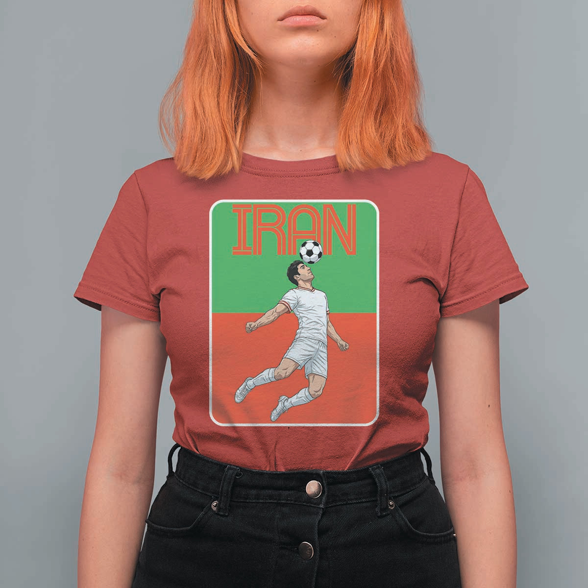 Iran Soccer Lover T Shirt For Women Proud Persian Roots Gift