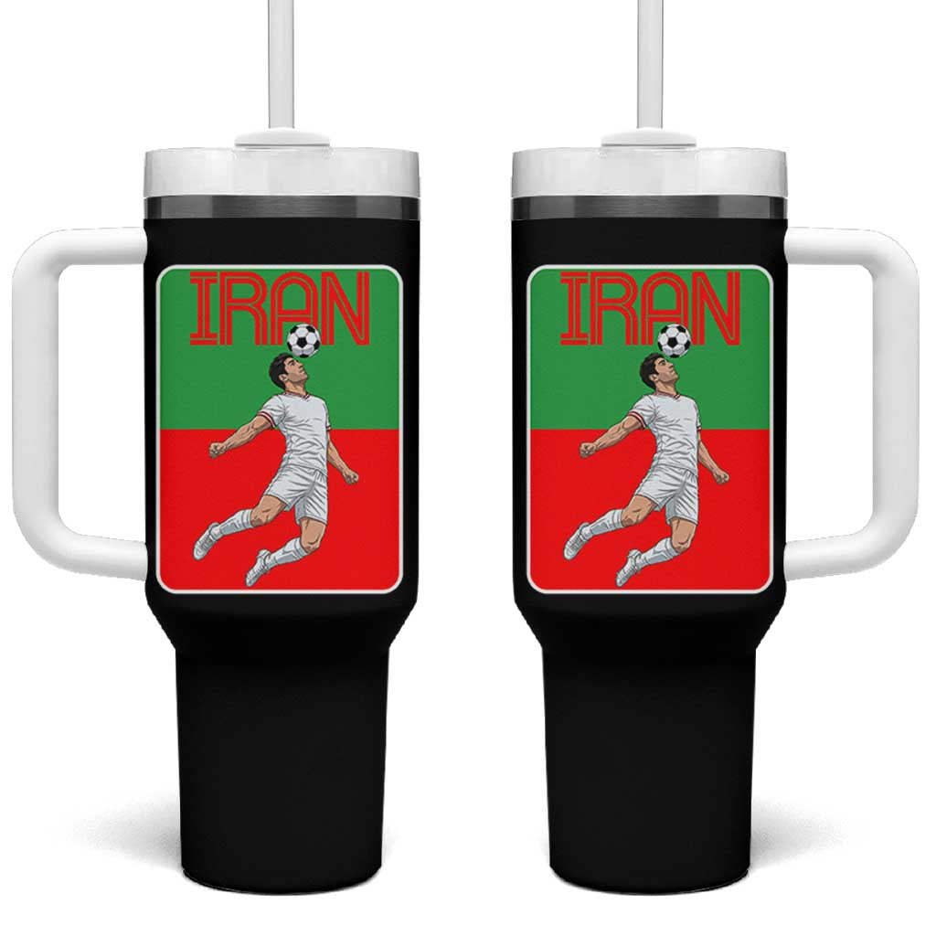 Iran Soccer Lover Tumbler With Handle Proud Persian Roots Gift