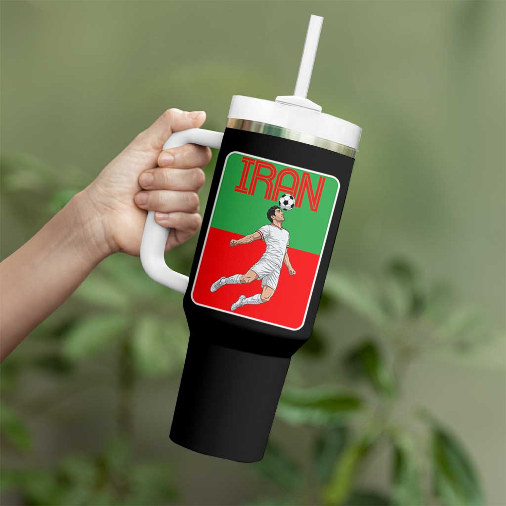Iran Soccer Lover Tumbler With Handle Proud Persian Roots Gift