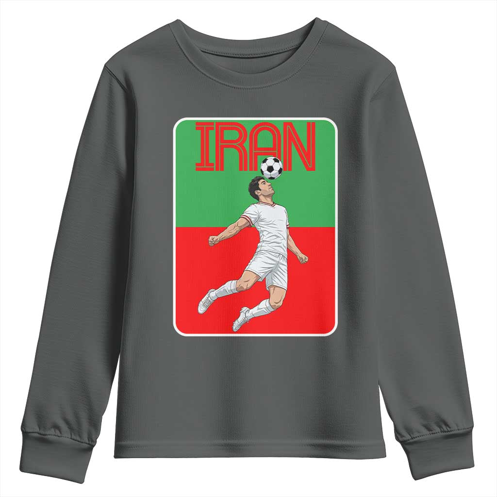 Iran Soccer Lover Youth Sweatshirt Proud Persian Roots Gift