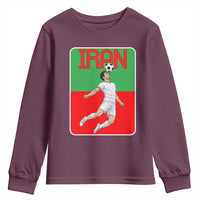 Iran Soccer Lover Youth Sweatshirt Proud Persian Roots Gift