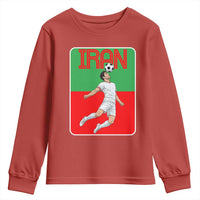 Iran Soccer Lover Youth Sweatshirt Proud Persian Roots Gift