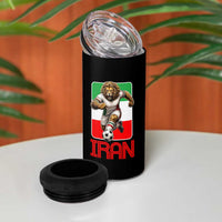Persian Lions Soccer Fan 4 in 1 Can Cooler Tumbler Proud Iranian Heritage Gift