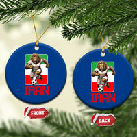 Persian Lions Soccer Fan Ceramic Ornament Proud Iranian Heritage Gift