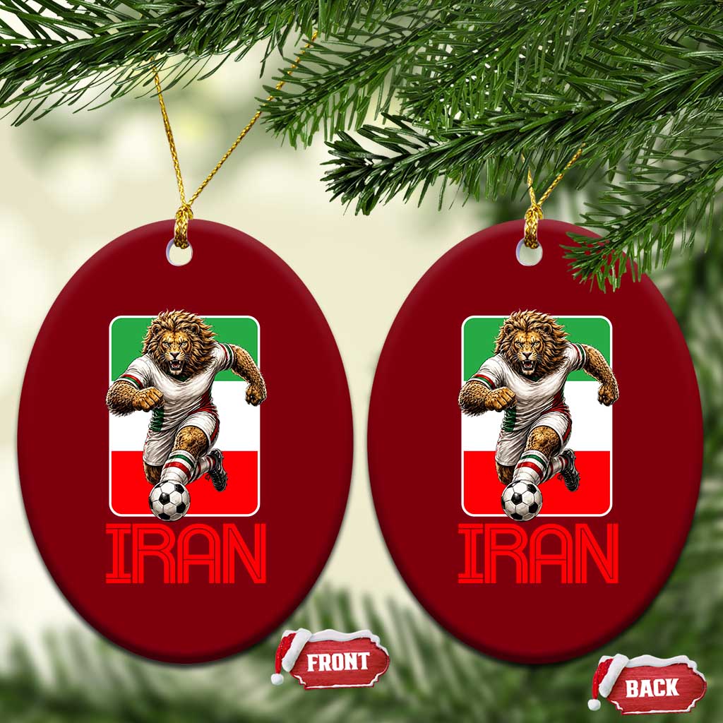 Persian Lions Soccer Fan Ceramic Ornament Proud Iranian Heritage Gift
