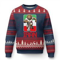 Persian Lions Soccer Fan Ugly Christmas Sweater Proud Iranian Heritage Gift