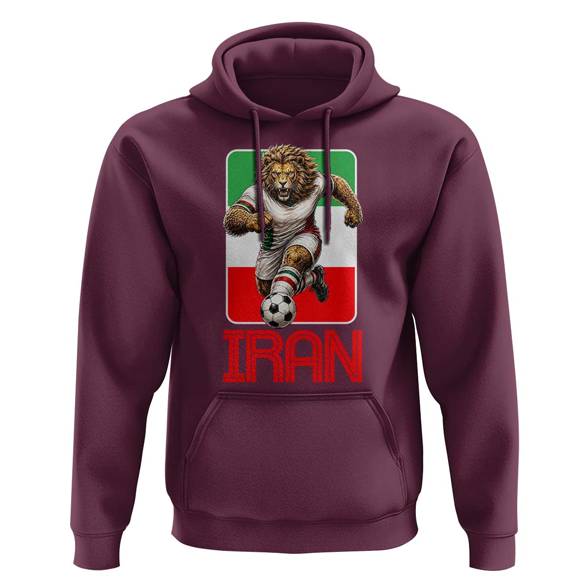 Persian Lions Soccer Fan Hoodie Proud Iranian Heritage Gift