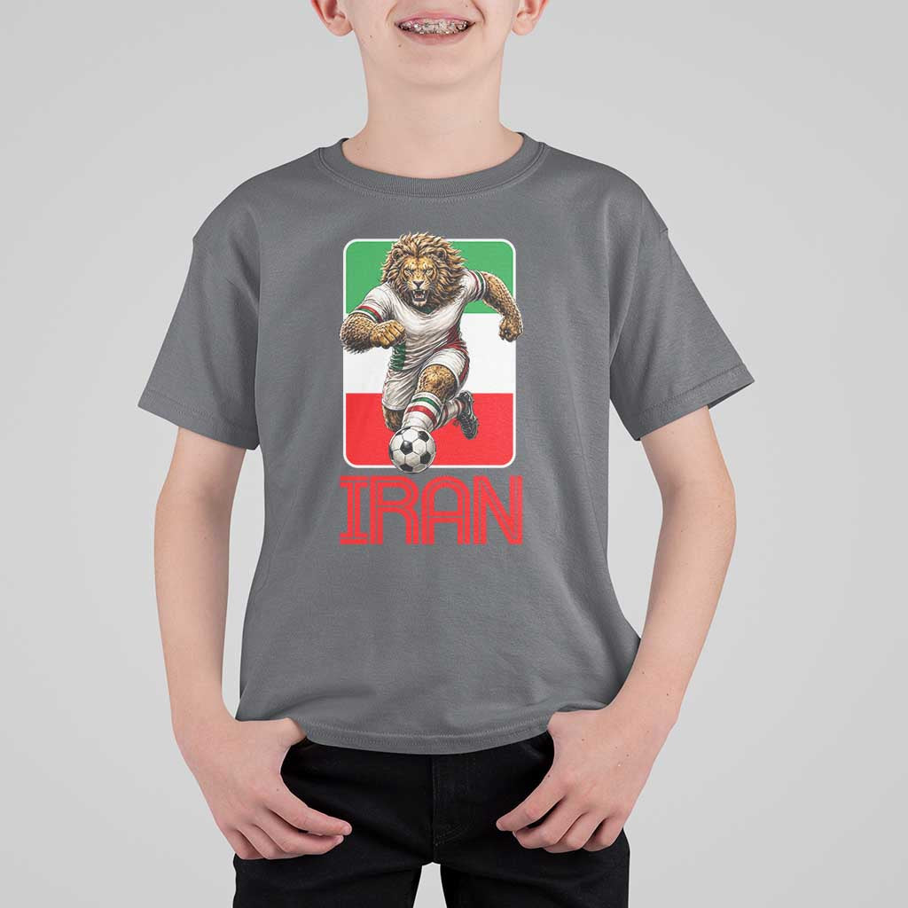Persian Lions Soccer Fan T Shirt For Kid Proud Iranian Heritage Gift