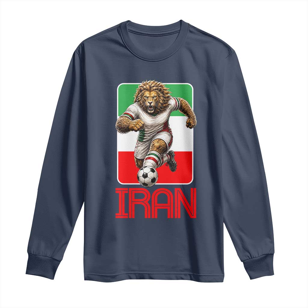 Persian Lions Soccer Fan Long Sleeve Shirt Proud Iranian Heritage Gift