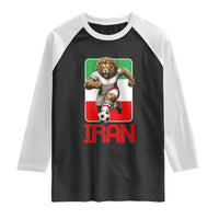 Persian Lions Soccer Fan Raglan Shirt Proud Iranian Heritage Gift