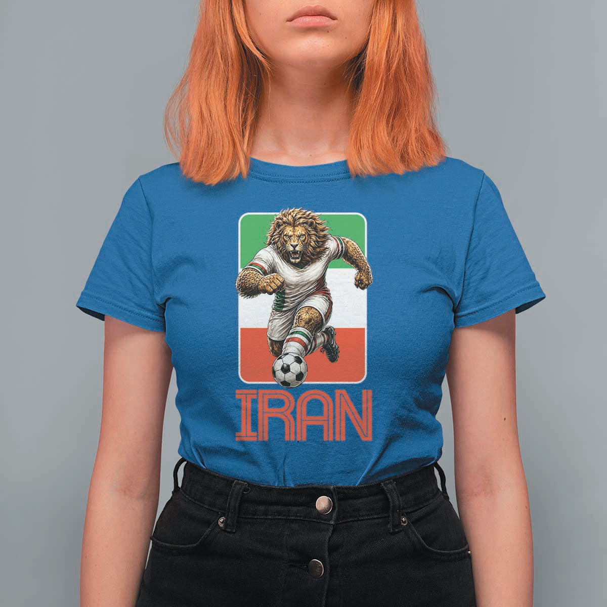 Persian Lions Soccer Fan T Shirt For Women Proud Iranian Heritage Gift
