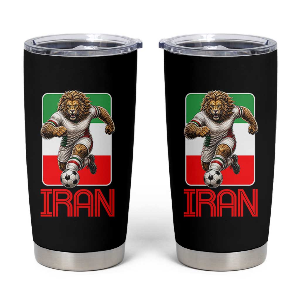 Persian Lions Soccer Fan Tumbler Cup Proud Iranian Heritage Gift