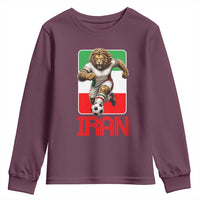 Persian Lions Soccer Fan Youth Sweatshirt Proud Iranian Heritage Gift
