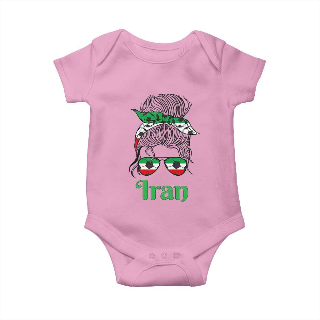 Persian Girl Power Soccer Fan Baby Onesie Team Iran Heritage Gift