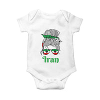 Persian Girl Power Soccer Fan Baby Onesie Team Iran Heritage Gift