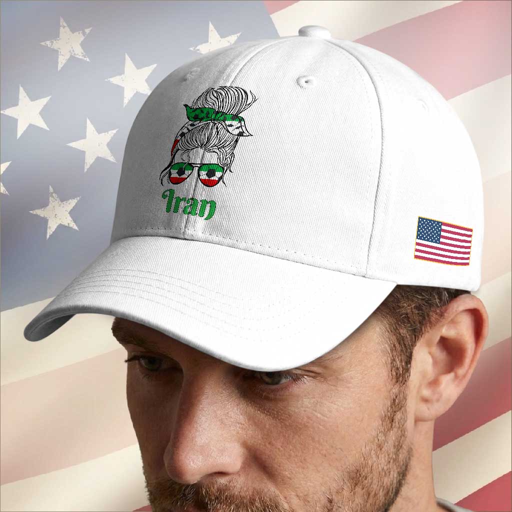 Persian Girl Power Soccer Fan Baseball Cap Team Iran Heritage Gift