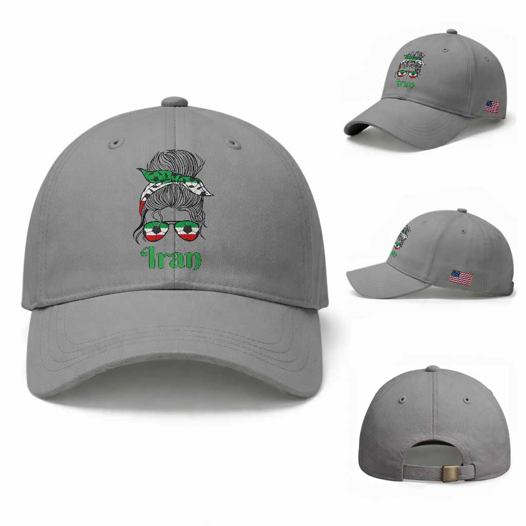 Persian Girl Power Soccer Fan Baseball Cap Team Iran Heritage Gift
