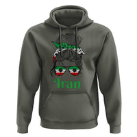 Persian Girl Power Soccer Fan Hoodie Team Iran Heritage Gift