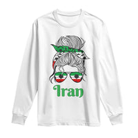 Persian Girl Power Soccer Fan Long Sleeve Shirt Team Iran Heritage Gift