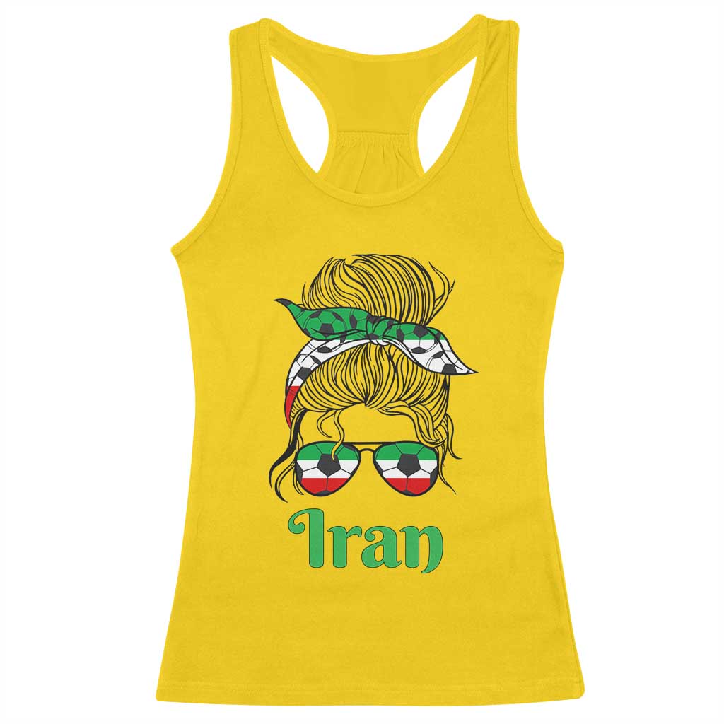 Persian Girl Power Soccer Fan Racerback Tank Top Team Iran Heritage Gift