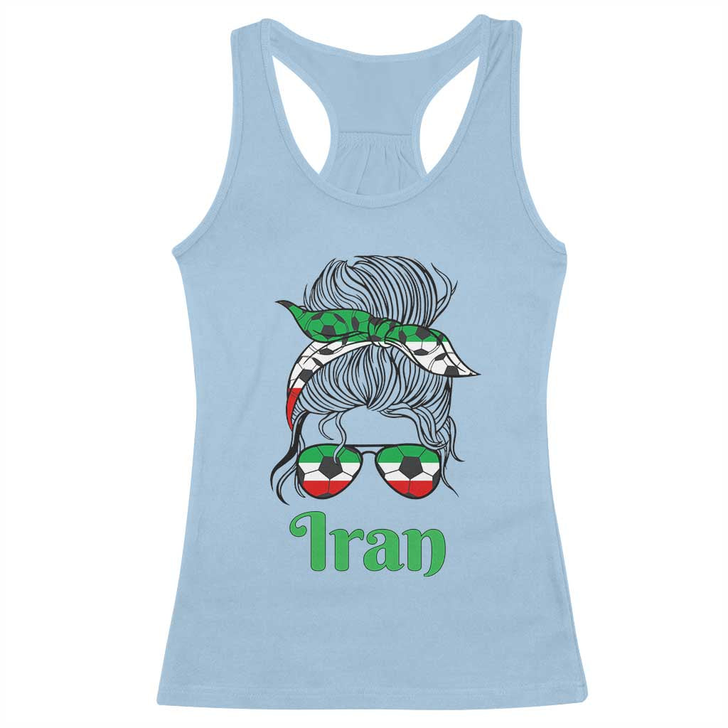 Persian Girl Power Soccer Fan Racerback Tank Top Team Iran Heritage Gift
