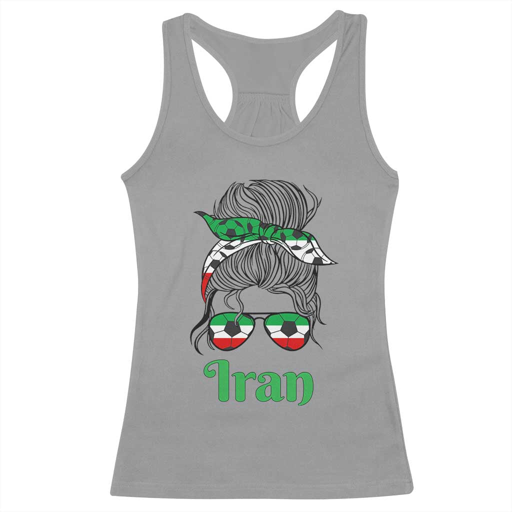 Persian Girl Power Soccer Fan Racerback Tank Top Team Iran Heritage Gift