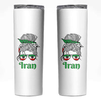 Persian Girl Power Soccer Fan Skinny Tumbler Team Iran Heritage Gift