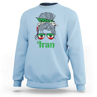 Persian Girl Power Soccer Fan Sweatshirt Team Iran Heritage Gift