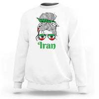 Persian Girl Power Soccer Fan Sweatshirt Team Iran Heritage Gift