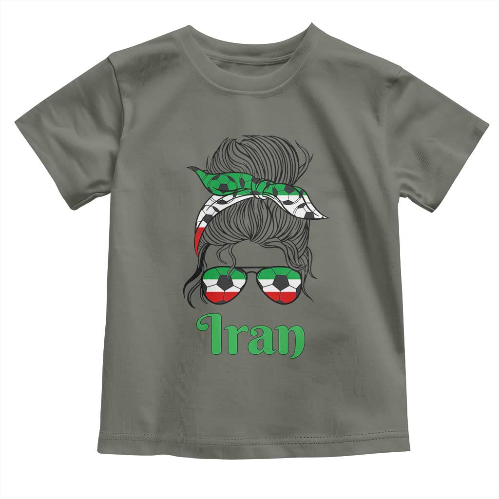 Persian Girl Power Soccer Fan Toddler T Shirt Team Iran Heritage Gift