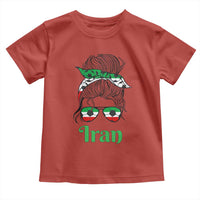 Persian Girl Power Soccer Fan Toddler T Shirt Team Iran Heritage Gift