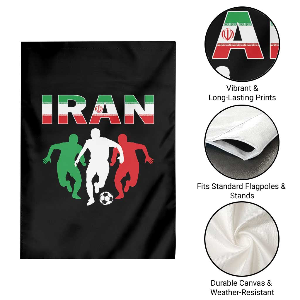 Supporting Iran Soccer Fan Garden Flag Proud Persian Heritage Gift