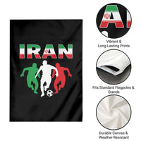 Supporting Iran Soccer Fan Garden Flag Proud Persian Heritage Gift