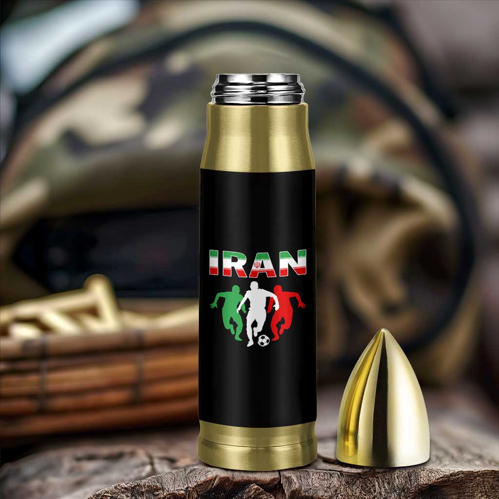 Supporting Iran Soccer Fan Bullet Tumbler Proud Persian Heritage Gift