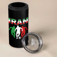 Supporting Iran Soccer Fan 4 in 1 Can Cooler Tumbler Proud Persian Heritage Gift