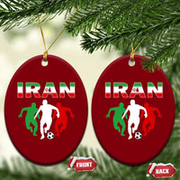 Supporting Iran Soccer Fan Ceramic Ornament Proud Persian Heritage Gift