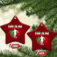 Supporting Iran Soccer Fan Ceramic Ornament Proud Persian Heritage Gift