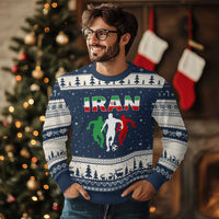 Supporting Iran Soccer Fan Ugly Christmas Sweater Proud Persian Heritage Gift