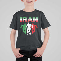 Supporting Iran Soccer Fan T Shirt For Kid Proud Persian Heritage Gift