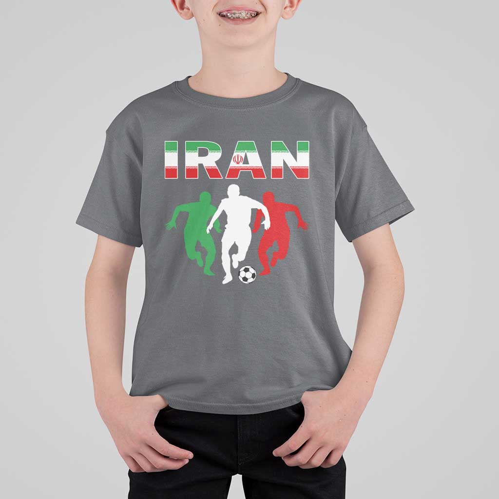 Supporting Iran Soccer Fan T Shirt For Kid Proud Persian Heritage Gift