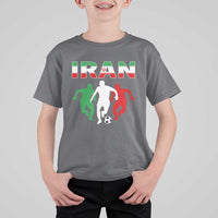 Supporting Iran Soccer Fan T Shirt For Kid Proud Persian Heritage Gift