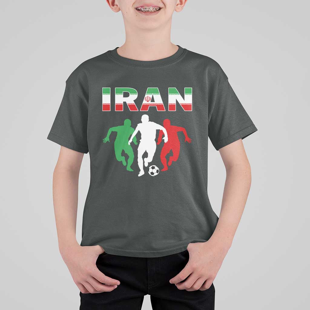 Supporting Iran Soccer Fan T Shirt For Kid Proud Persian Heritage Gift